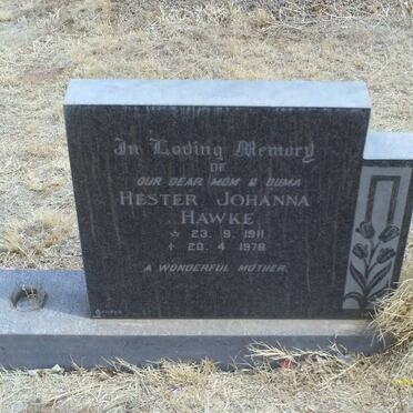HAWKE Hester Johanna 1911-1978