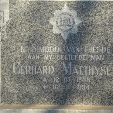 MATTHYSEN Gerhard 1968-1994