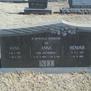 NEL Hendrik 1907-1985 &amp; Anna BREITENBACH 1909-1984 :: NEL Anna 1907-1973