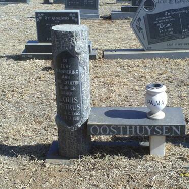 OOSTHUYSEN Louis Petrus 1955-1981