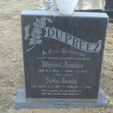 PREEZ Mynard Jacobus, du 1904-1979 &amp; Nellie Jacoba 1912-1996