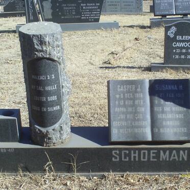 SCHOEMAN Casper J. 1916-1973 &amp; Susanna H. 1919-1974