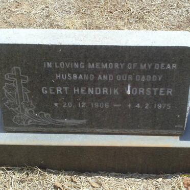 VORSTER Gert Hendrik 1906-1975