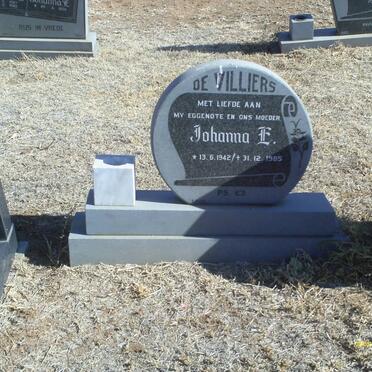 VILLIERS Johanna E., de 1942-1985
