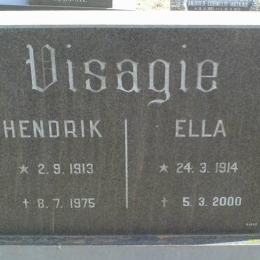 VISAGIE Hendrik 1913-1975 &amp; Ella 1914-2000