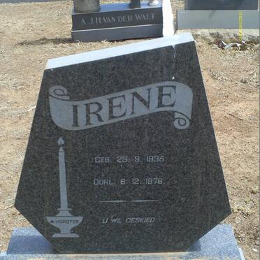 VORSTER Irene 1935-1976