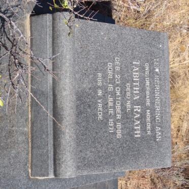 RAATH Tabitha nee NEL 1886-1971