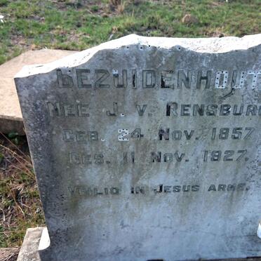 BEZUIDENHOUT Susanna M. nee J.V. RENSBURG 1857-1927 _1