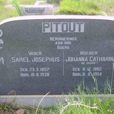 PITOUT Sarel Josephus 1857-1938 &amp; Johanna Catharina DE JAGER 1862-1954