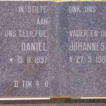 PITOUT Daniel Johannes 1897-1980 &amp; Susanna Maria PIETERS 1903-1980