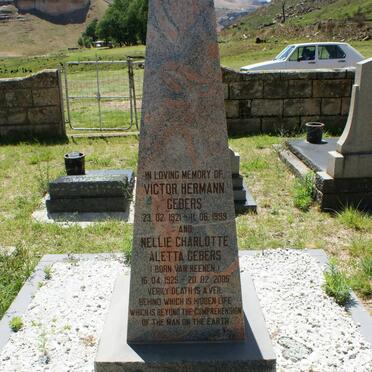 GEBERS Victor Hermann 1921-1999 &amp; Nellie Charlotte Aletta VAN REENEN 1925-2005