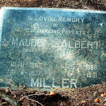 MILLER Albert 1866-1951 &amp; Maude RENS 1863-1937