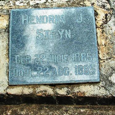 Free State, BETHLEHEM district, Slabberts, Steynsburg 88, farm cemetery