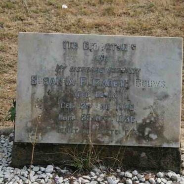 GOUWS Susanna Elizabeth nee BOTHA 1908-1936