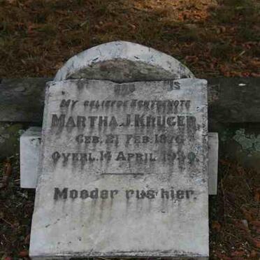KRUGER Martha J. 1876-1930
