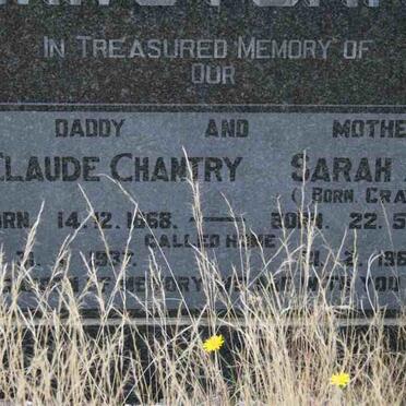 RAWSTONE Claude Chantry 1868-1937 &amp; Sara Ann CRAVEN 1880-1962