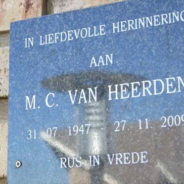 HEERDEN M.C., van 1947-2009