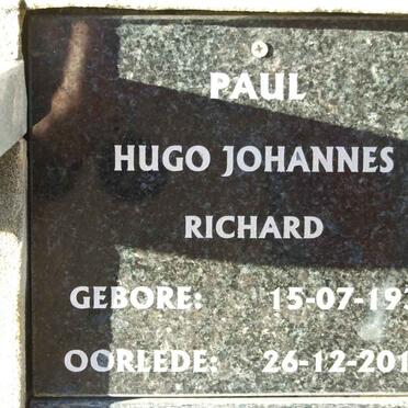 PAUL Hugo Johannes Richard 1935-2010