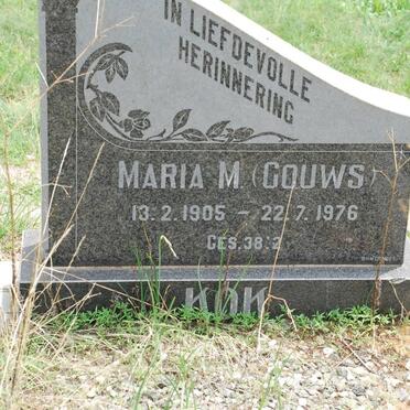 KOK Maria M. nee GOUWS 1905-1976