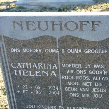 NEUHOFF Catharina Helena 1924-2004