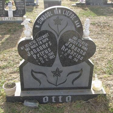 OTTO Johannes Petrus 1942-1993 &amp; Johanna Hendrina 1941-