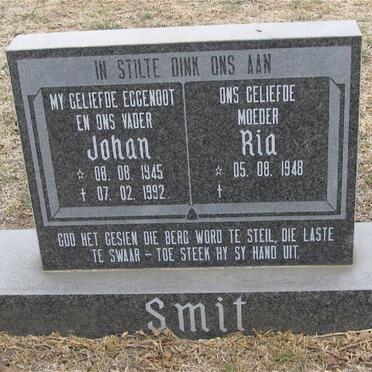 SMIT Johan 1945-1992 &amp; Ria 1948