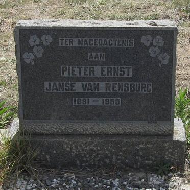 RENSBURG Pieter Ernst, Janse van 1891-1955