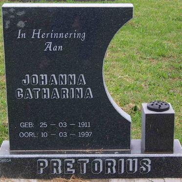 PRETORIUS Johanna Catharina 1911-1997
