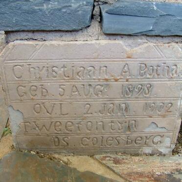 BOTHA Christiaan A. 1898-1902