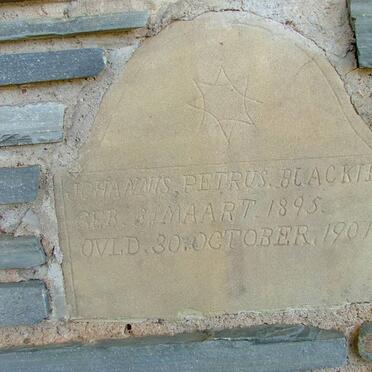 BLACKIE Johannis Petrus 1895-1901