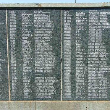 02. Bethulie Concentration camp list of names