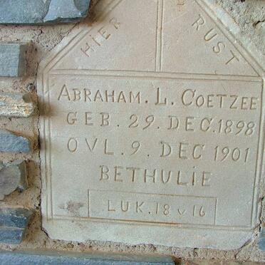 COETZEE Abraham L. 1898-1901