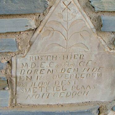 COETZEE M.D.E. 1886-1901