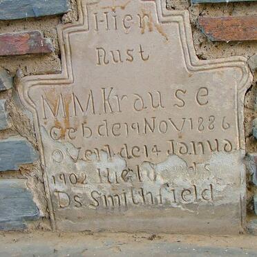 KRAUSE M.M. 1886-1902