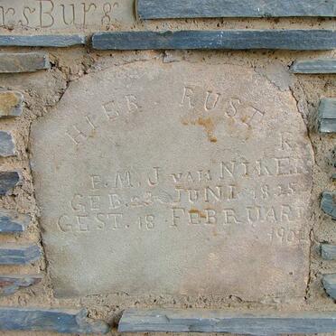 NIEKERK P.M.J., van 1825-1901