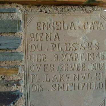 PLESSES Engela Catariena, Du 1845-1902