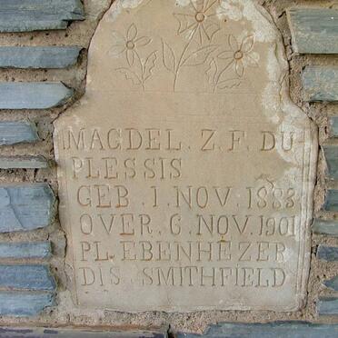 PLESSIS Magdel. Z.F., du 1883-1901