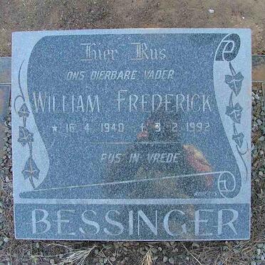BESSINGER William Frederick 1940-1992