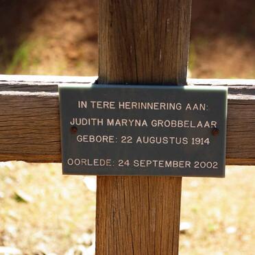 GROBBELAAR Judith Maryna 1914-2002