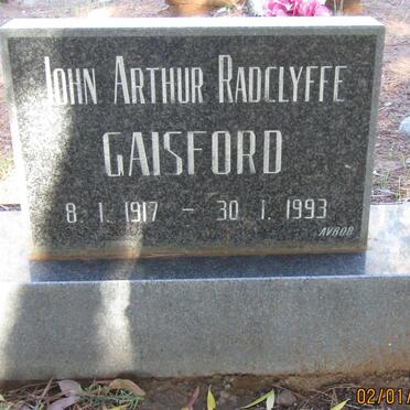 GAISFORD John Arthur Radclyffe 1917-1993