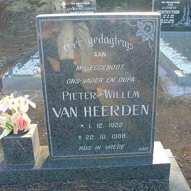 HEERDEN Pieter Willem, van 1922-1988