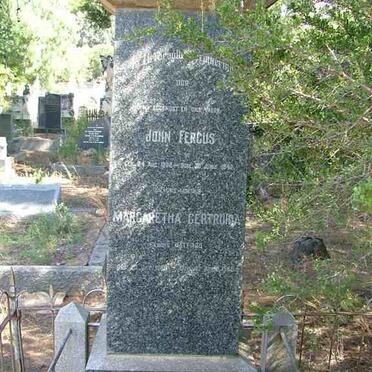 HATTINGH John Fergus 1882-1942 &amp; Margaretha Gertruida HATTINGH 1888-1968