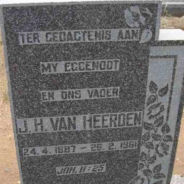HEERDEN J.H., van 1887-1961