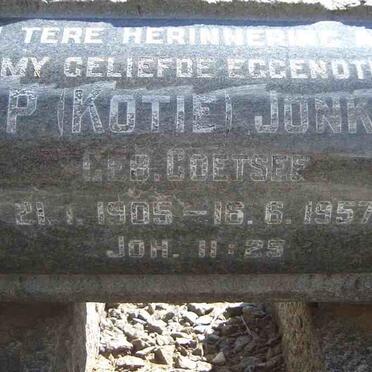 JONKER N.A. 1907-1969 &amp; J.P. COETSEE 1905-1957