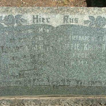 KRUGER Tjaart N. 1881-1951 &amp; Lettie KRUGER 1891-1978