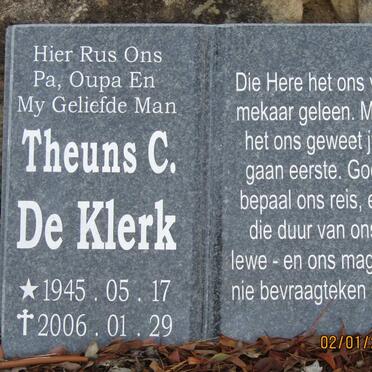 KLERK Theuns C., de 1945-2006