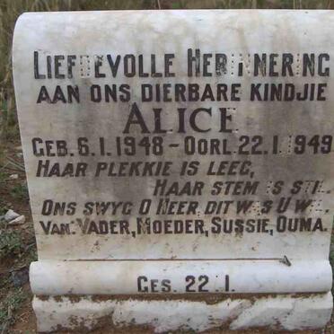 LOTTER Alice 1948-1949