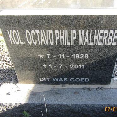 MALHERBE Octavo Philip 1928-2011 &amp; Cornelia Elizabeth VILJOEN 1930-2006