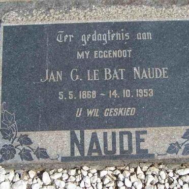 NAUDE Jan G. Le Bat 1868-1953