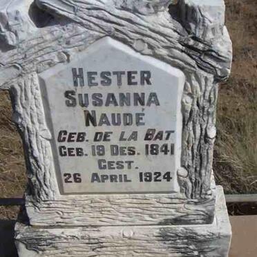 NAUDE Hester Susanna nee DE LA BAT 1841-1924